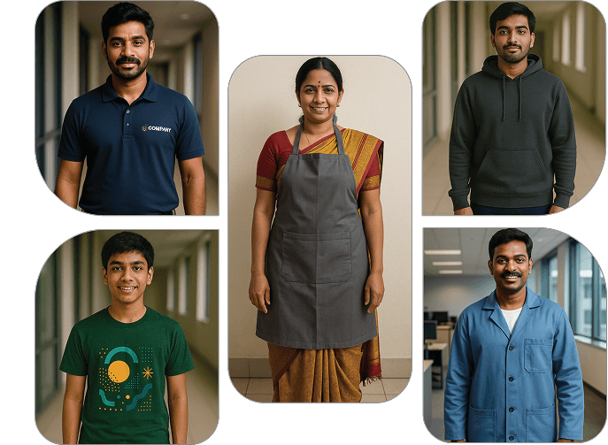 Tailorsmade corporate uniform t-shirts supplier in Coimbatore